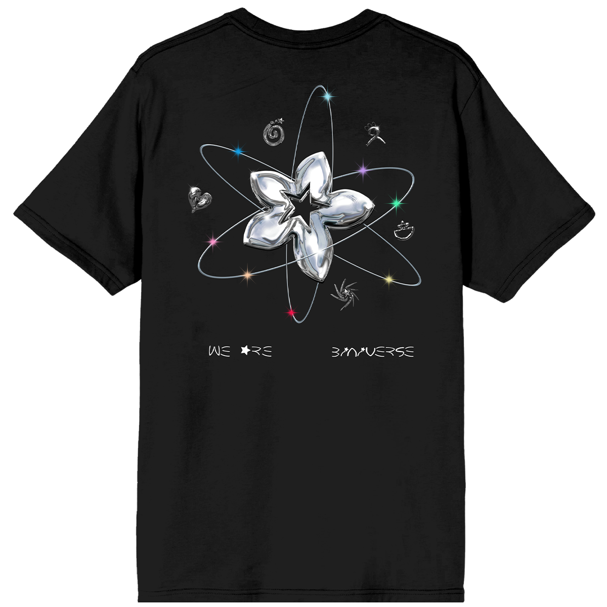 FLOWER LOGO BLACK TEE